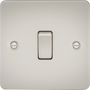 Knightsbridge MLA FP2000PL Flat Plate 10AX 1G 2 Way Switch - Pearl