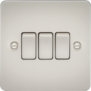 Knightsbridge MLA FP4000PL Flat Plate 10AX 3G 2-way switch - pearl