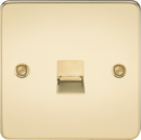 Knightsbridge MLA FP7400PB Flat Plate Telephone extension socket - polished brass