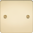 Knightsbridge MLA FP8350PB Flat Plate 1G blanking plate - polished brass