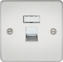 Knightsbridge MLA FPRJ45PC Flat Plate RJ45 network outlet - polished chrome