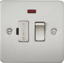 Knightsbridge MLA FP6300NBC Flat Plate 13A switched fused spur unit with neon - brushed chrome