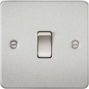 Knightsbridge MLA FP8341BC Flat Plate 20A 1G DP switch - brushed chrome