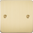 Knightsbridge MLA FP8350BB Flat Plate 1G blanking plate - brushed brass