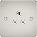 Knightsbridge MLA FP5APLW Flat Plate 5A unswitched socket - pearl with white insert