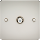 Knightsbridge MLA FP0150PL Flat Plate 1G SAT TV Outlet (non-isolated) - Pearl