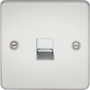 Knightsbridge MLA FP7300PC Flat Plate Telephone master socket - polished chrome