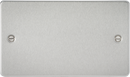 Knightsbridge MLA FP8360BC Flat Plate 2G blanking plate - brushed chrome