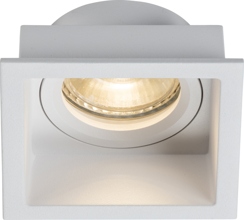 Knightsbridge MLA DIA1FSW Dipa Single Fixed Square Anti-Glare Downlight White