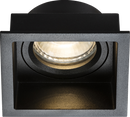 Knightsbridge MLA DIA1FSB Dipa Single Fixed Square Anti-Glare Downlight Black