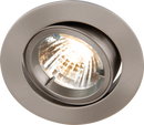 Knightsbridge MLA RD2CBR IP20 230V GU10 Brushed Chrome Recessed Tilt Twist & Lock Downlight