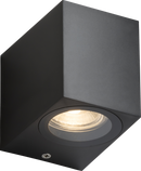 Knightsbridge MLA ALS1BK ALANA - 230V IP65 GU10 Polycarbonate Single Wall light - Black