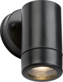 Knightsbridge MLA EA1BK EAMON - 230V IP54 GU10 Polycarbonate Single Wall light - Black