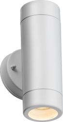 Knightsbridge MLA EA2W EAMON - 230V IP54 GU10 Polycarbonate Up/Down Wall light - White