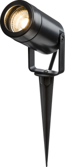 Knightsbridge MLA EASPK1BK EAMON - 230V IP65 GU10 Polycarbonate Spike light - Black