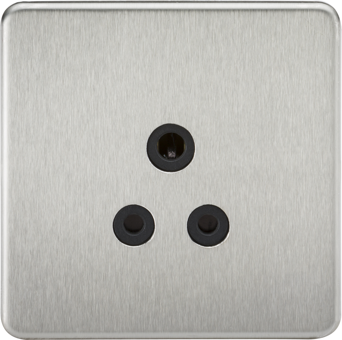 Knightsbridge MLA SF5ABC Screwless 5A Unswitched Socket - Brushed Chro
