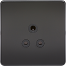 Knightsbridge MLA SF5AMB Screwless 5A Unswitched Socket - Matt Black with Black Insert