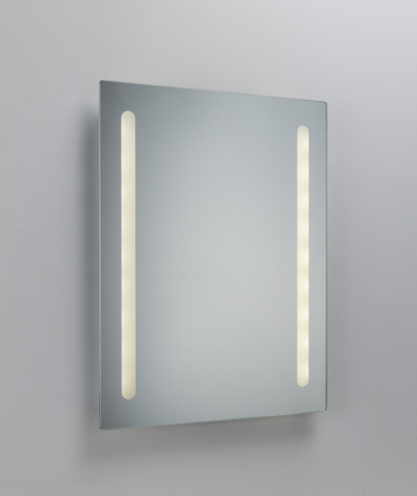 Knightsbridge MLA MLBA6045F Battery Operated IP44 LED Bathroom Mirror with Frosted Panels