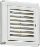 Knightsbridge MLA EX009W 100mm/4 inch Extractor Fan Grille with Fly Screen - White