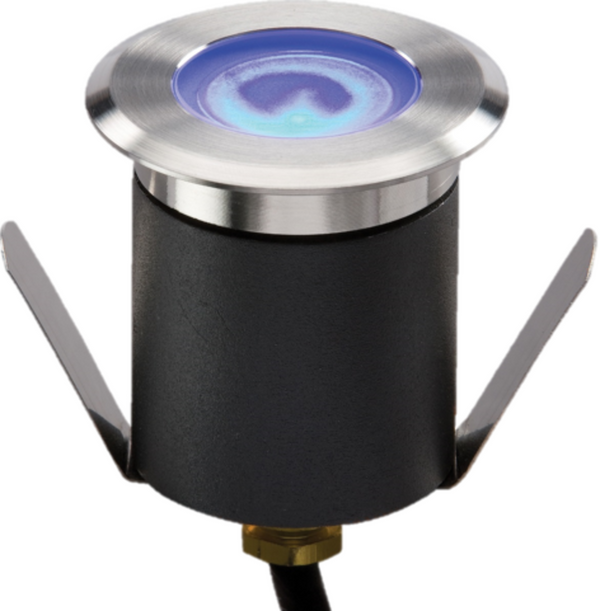 Knightsbridge MLA LEDM07B 230V IP65 1.5W High Output LED Blue Mini Ground Light comes with cable. Non-Dimmable