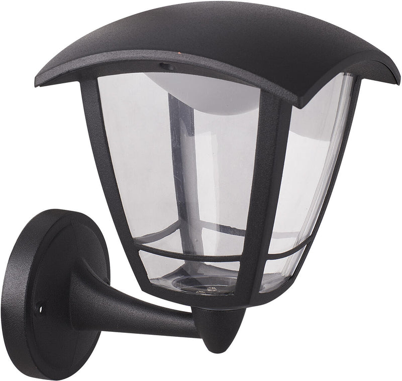 Knightsbridge MLA TOROUP TORO 230V IP44 8W LED Coach Lantern with Adjustable CCT - Black