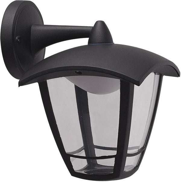 Knightsbridge MLA TORODO TORO 230V IP44 8W LED Coach Lantern with Adjustable CCT - Black