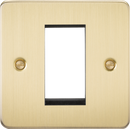 Knightsbridge MLA FP1GBB Flat Plate 1G Modular Faceplate - Brushed Brass