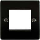 Knightsbridge MLA FP2GGM Flat Plate 2G modular faceplate - gunmetal