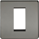 Knightsbridge MLA SF1GBN Screwless 1G Modular Faceplate - Black Nickel