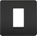 Knightsbridge MLA SF1GMB Screwless 1G Modular Faceplate - Matt Black
