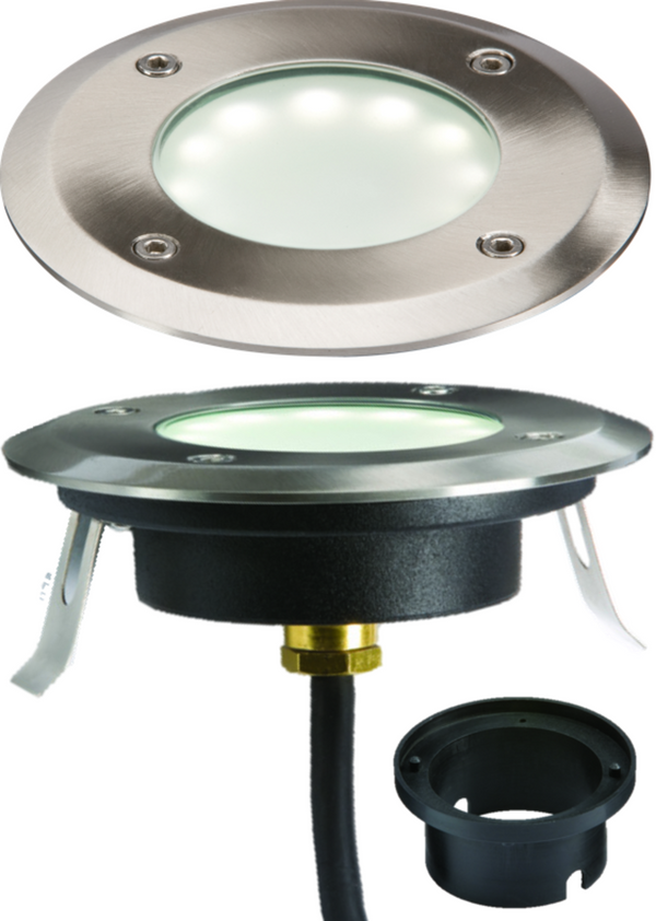 Knightsbridge MLA LEDM08W1 230V IP65 1.7W LED White Ground / Deck Light