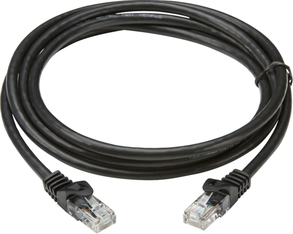 Knightsbridge MLA NETC63M 3m UTP CAT6 Networking Cable - Black