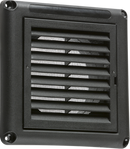 Knightsbridge MLA EX009B 100mm/4 inch Extractor Fan Grille with Fly Screen - Black