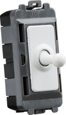 Knightsbridge MLA GDM02TOGMW 20AX 1G DP Toggle switch - matt white