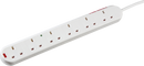 Knightsbridge MLA 2006S2M 13A 6G 2M Surge Protected Extension Lead with Neon