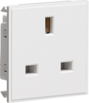 Knightsbridge MLA NET13WH 13A 1G unswitched socket module 50 x 50mm - white