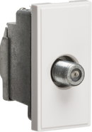 Knightsbridge MLA NETSATSWH Screened SAT TV Outlet Module 25 x 50mm - White