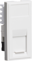 Knightsbridge MLA NETCAT5WH UTP CAT5E RJ45 Outlet Module 25 x 50mm - White