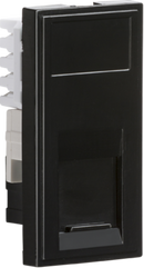 Knightsbridge MLA NETCAT6BK UTP CAT6 RJ45 Outlet Module 25 x 50mm  - Black