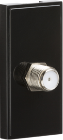 Knightsbridge MLA NETSATBK SAT TV Outlet Module 25 x 50mm - Black