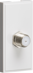 Knightsbridge MLA NETSATWH SAT TV Outlet Module 25 x 50mm - White