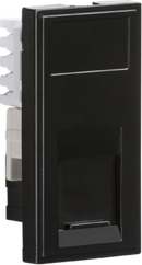 Knightsbridge MLA NETCAT5BK UTP CAT5E RJ45 Outlet Module 25 x 50mm - Black
