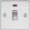 Knightsbridge MLA FP81MNPC 45A 1G DP Switch with neon - polished chrome