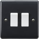 Knightsbridge MLA PM3000 10AX 2G 2-way plate switch [Part M Compliant]