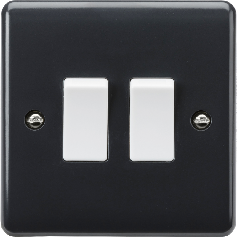 Knightsbridge MLA PM3000 10AX 2G 2-way plate switch [Part M Compliant]