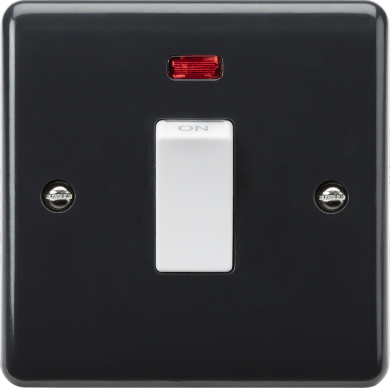 Knightsbridge MLA PM8331N 45A 1G DP switch with neon [Part M Compliant]