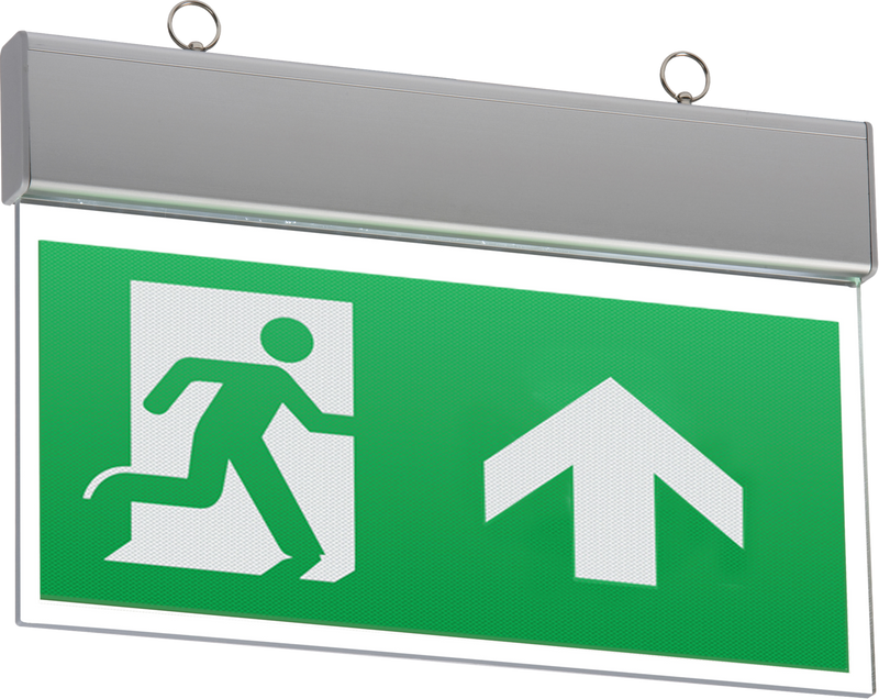 Knightsbridge MLA EMSWING 230V IP20 Ceiling Mounted LED Emergency Exit Sign (maintained/non-maintained)