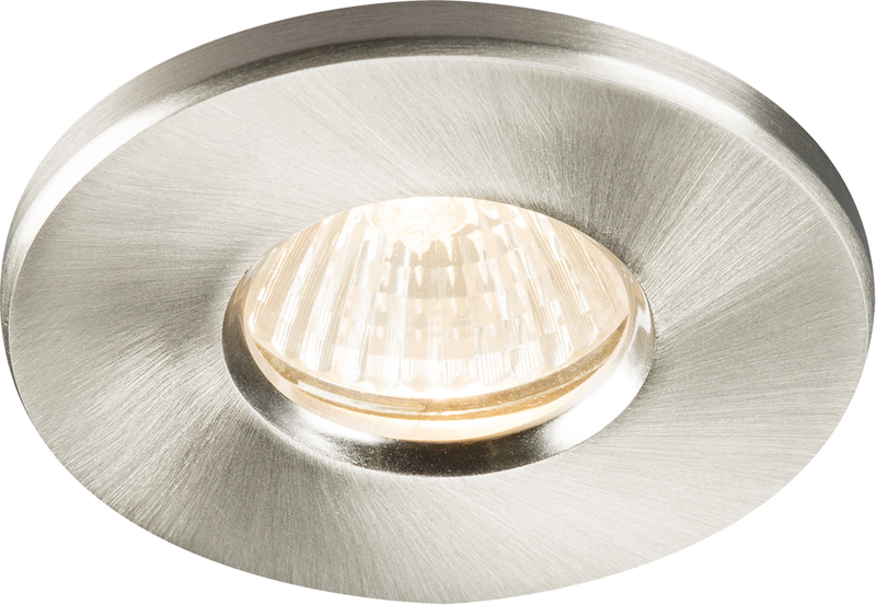 Knightsbridge MLA RDSHCBR IP65 GU10 Recessed Downlight - Brushed Chrome