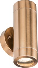 Knightsbridge MLA WALL2LC 230V IP65 GU10 2 x 35W Up & Down Wall Light - Copper Colour