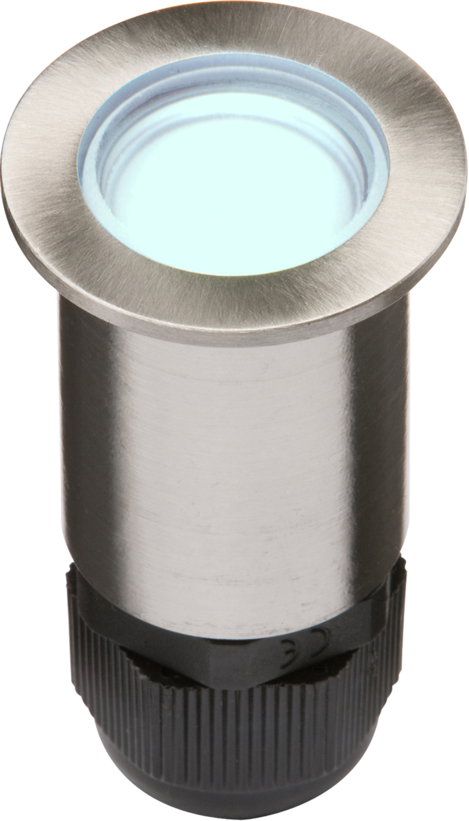 Knightsbridge MLA 4IPB IP67 24V Small Stainless Steel Ground Fitting 4 x Blue LED